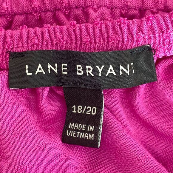 Lane Bryant 2021 Polka Dot Peplum Textured Blouse Women's Plus Size 18/20 - Picture 3 of 9